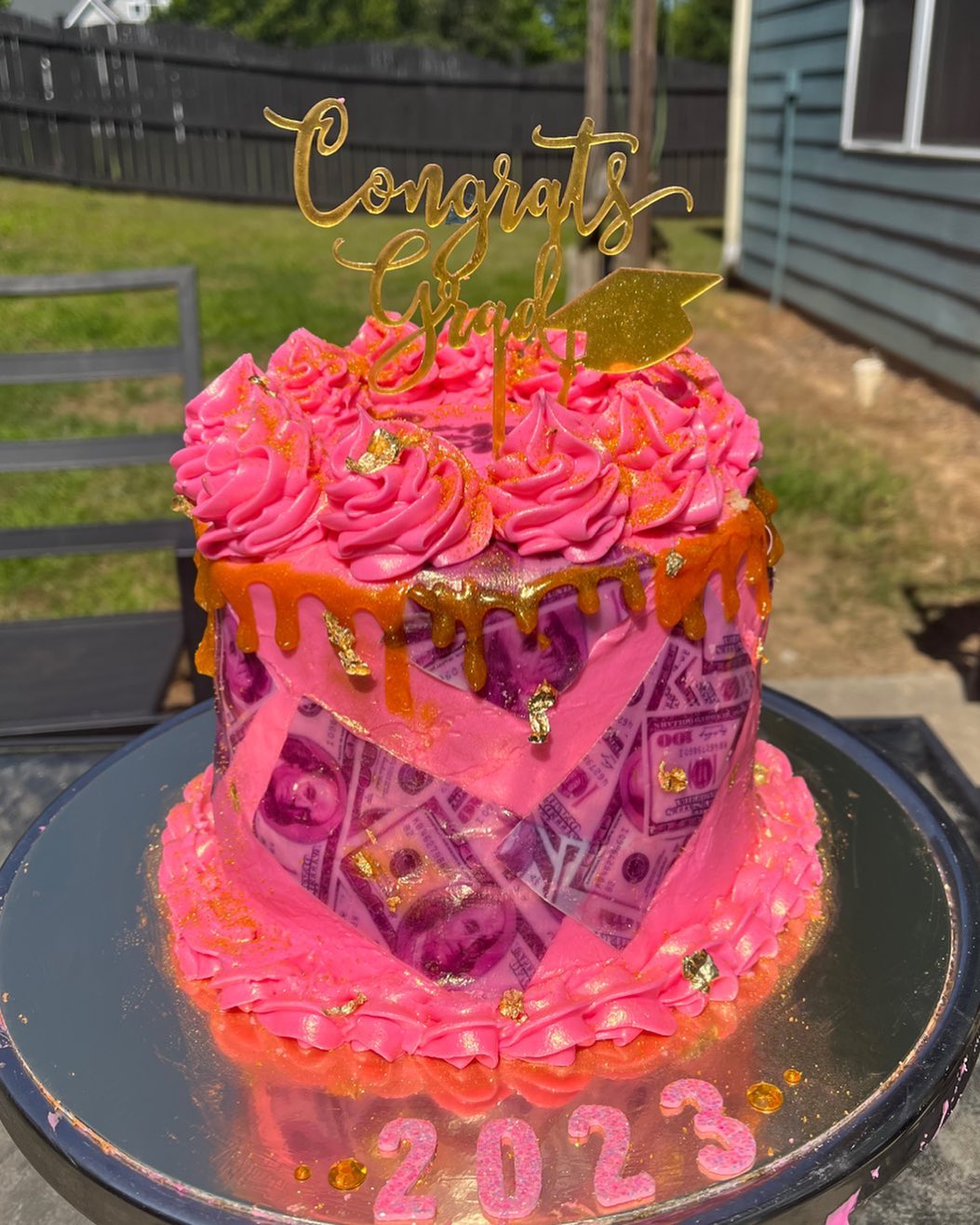 Graduation Money Cake